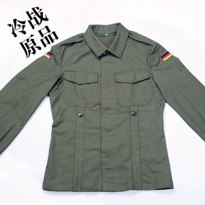 New Original German Army Grey Squirrel Leather Green Jacket Outdoor Camping Travel Gear Camouflage Uniform Mens Cotton Jacket