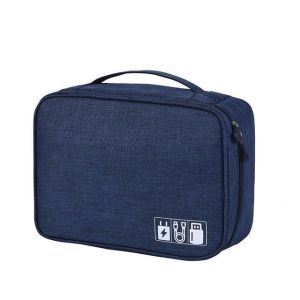 Waterproof Shockproof Hard Drive Case - Electronics Travel Organizer for Power Bank USB Cables SD Card & Charger