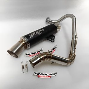 Knalpot samlong Fulset FK Racing inlet 38 Sarang full All matic