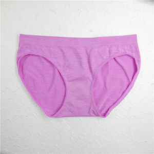 Meij Chinlon Quick-Drying Superfine Fibre Sports Underpants Womens Triangle Underwear Elastic Sheath Large Size Low Waist High Fork