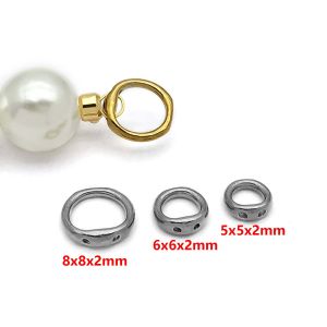 10 Chiếc Đầu Nối Hạt Kim Loại Không Gỉ Mạ Crôm Dùng Làm Phụ Kiện Trang Sức Tự Làm Vòng Tay Vòng Cổ