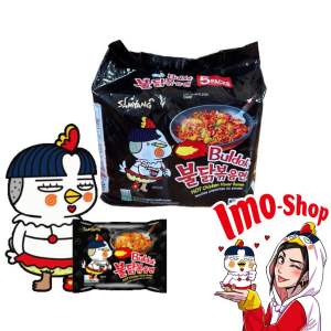 1 PACK Samyang Buldak Original Black Korean Instant Noodles - 5pcs 700grams Halal