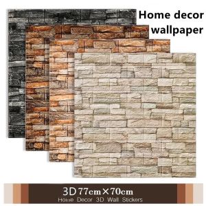 1-5Pcs 77cm*70cm 3D Wall Sticker Imitation Brick Bedroom Home Decor Waterproof Self-adhesive DIY Wallpaper for Living Room