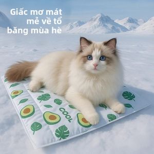 MONLEYTA | Thảm mát màng hoạt hình cho chó và mèo Thảm ngủ mát mẻ mùa hè Đệm lót chăn cho chó và mèo Đệm lót cho thú cưng Thảm mát mẻ cho thú cưng
