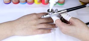 29ml/bottle White Water Based Spray Airbrush Nail Ink Ready To Spray