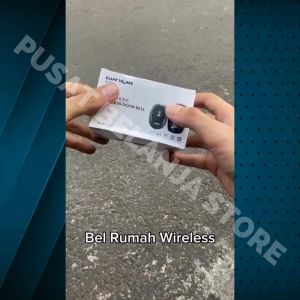 BERGARANSI TaffHOME Bel rumah tanpa kabel yang awet Wireless jarak jauh Bell Pintu Waterproof FK D009