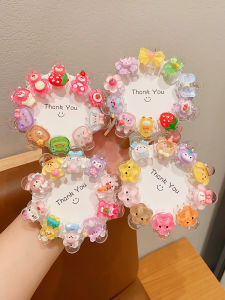 Mini Cartoon Hair Clips for Girls Princess Forehead Bangs Hair Accessories Cute Fragile Hair Grips Childrens Fashion Accessories