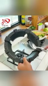 TWOL Stock no.YYY,1pcs Non Slip Gas Stove Windproof Cover Kitchen Stove Rack Gas Stove Windshield
