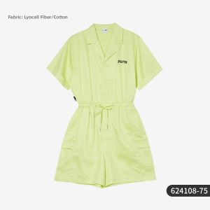 PUMA | Turn-Down Collar Printed Pullover Sport Jumpsuit