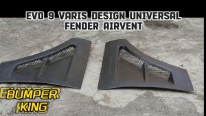 EVO 9 VARIS DESIGN UNIVERSAL FENDER AIR VENT MATERIAL FRP AIRVENT WIRA EVO 3 CITY JAZZ SATRIA MYVI UNIVERSAL FENDER SCOOP WITHOUT PAINT