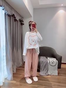 Baju Tidur Oversize Piyama Set BS-5247 5246 Lengan Pendek Celana Panjang Pakaian Tidur