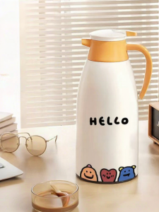 CrossOver | 2025 New Insulated Water Bottle Thermal Pot Student Home Use Hot Water Bottle Warm Pot Cartoon Style Dining Utensils Cup