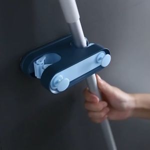 ที่แขวนไม้กวาด ที่แขวนไม้ถูพื้น ตัวหนีบติดผนัง ที่แขวนติดผนัง แข็งแรงรับน้ำหนักได้มาก ที่หนีบไม้ถูพื้น อุปกรณ์จัดเก็บไม้กวาดไม้ถูพื้น Mop Holder