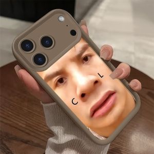 Ugly Man Funny Phone Case for iPhone 18 17 Air 16 15 14 11 Pro Max Plus 13 12 Mini 8 7 X Xs Protective Soft TPU Color Cover