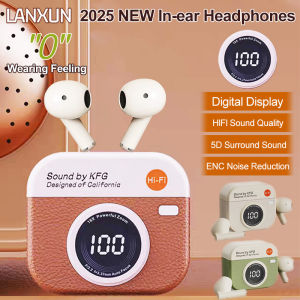 2025 New Earphones Bluetooth Wireless Bluetooth Headphones Zero Wearing Feeling HiFi Sound Quantity BT5.4 5D Surround Sound Noise Reduction With Microphone for Calls Waterproof Long Battery Stylish Music Gaming Headset For Any Phone