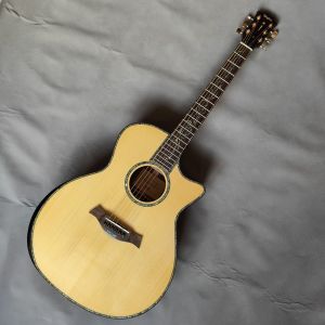 Rare Taylor 916 Solid Spruce Body Cutaway Natural Wood Acoustic Guitar Taylor Nylon String Guitar Thin Bodied Acoustic Guitar - Lazada