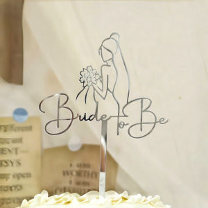 Art Acrylic Cake Decoration Birthday Cake Decoration Party Supplies Baby Shower Cake Topper Bride-to-be Acrylic Cake Card Insert