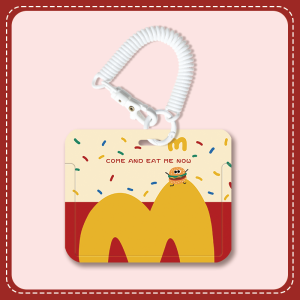 Creative Cute Expandable Hardshell Clip Work ID Card Holder Nurse Badge Easy Clip Doctor Document Holder Access Control Card Horizontal Board Student Chest Card Clip