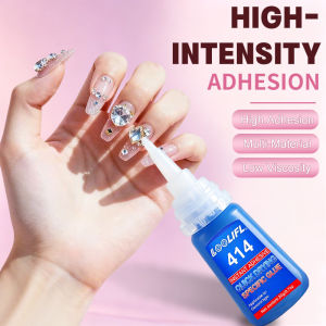 20g 414 Instant Nail Glue for Acrylic Press On Nails Tips Rhinestones Fast Curing Clear Adhesive