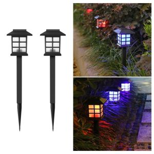 2 Pack Solar Pathway Lights Outdoor Solar Lamp Waterproof Landscape Lighting for GardenYardPatioWalkwayDriveway Decor