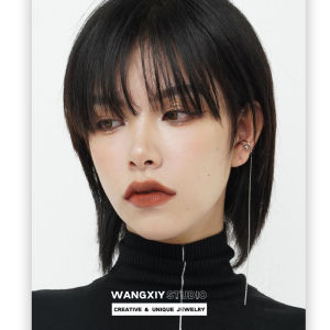 WANGXIY Without Ear Holes Clip Earring for Women New Trendy Tassel Ear Bone Clip