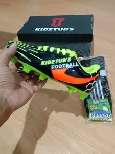 KIDZTUBS Sepatu Bola Anak Paket Komplit Sepatu Bola Tas Skin Deker Kaos Kaki Usia 6-10 Tahun Size 28 29 30 31 32 33 34 35 36 37 KDZ1727121824