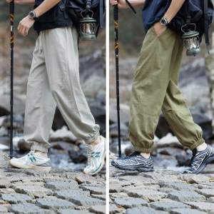 Mark Fairwhale | Outdoor Simple Color Drawstring Casual Pants for Men Loose Fit