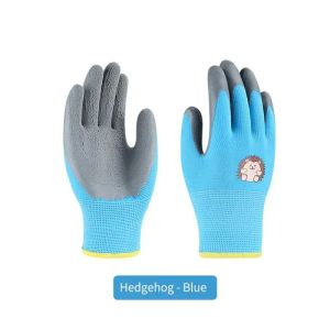 Kids Latex Gloves Durable Waterproof Work Garden Non-SlipChildren Safety Rubber Pink GlovePuncture-resistantkitchenYard