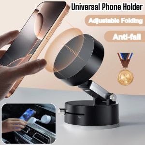 Phone Holder Doublesided Magnetic Adsorption Phone Stand Foldable Magnetic Vacuum Adsorption Car Bracket