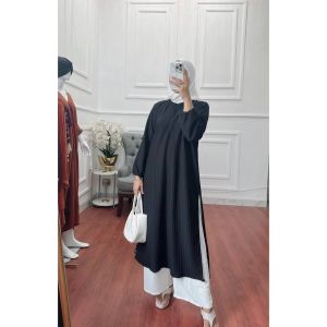 Long Tunik Knit Hornit Premium Wanita Busui