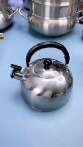 Whistling Kettle 3L Stainless Steel Kettle Stainless Flat Bottom Ball Type Household Kettle Tea Pot Boiling Water Pot Stove Colorful Kettles