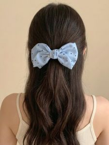 hellocandy | Kẹp Tóc Đa Năng Chấm Bi Nơ
