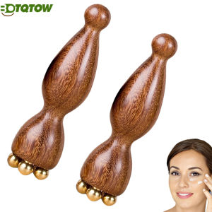 Eye Massage SticksSandalwood Eye Face Roller MassagerEyes Fatigue Relief Massage Stick for Reducing Puffiness Bags Muscle Ache