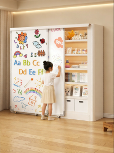 FWTDF | Steel Childrens Bookshelf Living Room Storage Rack