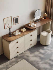 QUYUAN | Retro Integrated Makeup Vanity and Storage Chest