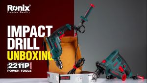 Ronix Tools 2211P Premium Quality German Technology NEW ARRIVAL | Electric Impact Drill 600W 13mm Keyed Chuck 2700 RPM | High Power Hammer Drill/Drill for Wood Steel Concrete | Heavy-Duty Corded Drill with Depth Gauge Side Handle | Durable Lightweight