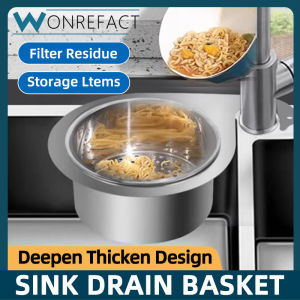 Multifunctional Drainage Bowl Leak Proof Filter Basket Adjustable Hanging Sink Drain Basket Filter Storage Rack Vegetable Cleaning Container Household Accessories