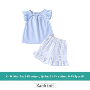 Hamqi | Bộ Áo Thun Mỏng Không Tay và Quần Short Mới Hè