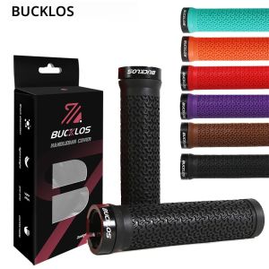 BUCKLOS ที่จับจักรยานยางนุ่มจักรยานเสือภูเขา Grips ล็อคที่จับจักรยาน Grips Shock-absorption จักรยาน Handlebar Grips