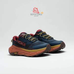 Sepatu Hoka One One Skyline Float X Outher Space/Hot Sauce Navy