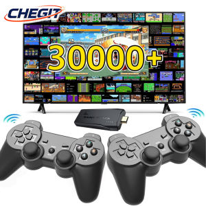 New M8 64GB 4K TV Game Stick Video Game Console Built in 30000 Games Wireless Controller Gamepad Retro Handheld Game Console