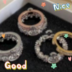 Vivienne Westwood Ring เพชรคู่ Saturn Ring หรูหรา