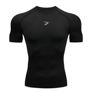 Áo Thun Chạy Bộ Nén Dành Cho Nam Tay Ngắn Tập Gym Thể Hình Áo Thể Thao Nam Chạy Bộ Bộ Đồ Thể Thao Áo Thun Thể Thao Cho Mọi Mùa