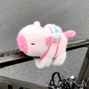 Adorable Plush Toy Pull String Ride Bike Accessories Children Play Doll Cute Bracelet Stuffed Animal Model Toys