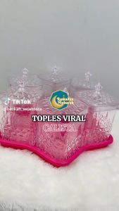 Tople Bunga Bisa Berputar / Toples Lebaran Dengan 5 Penyimpanan Kue Cocok Untuk Lebaran