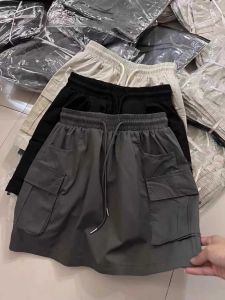 plus Size Casual Workwear Short Skirt Womens Loose High Waist Versatile Anti-Light A-Line Mini Skirt Korean Style