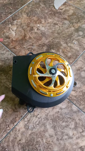 Cover Tutup Kipas Mio Sporty / Mio Smile / Fino Lama / Nouvo Lama set Spinner Sabit Gold