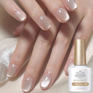 BORN PRETTY White Moonlight Cat Magnetic Eye Gel Polish 10ml Semi Permanent Glitter Magnetic Gel UV/LED Soak Off Varnish Salon