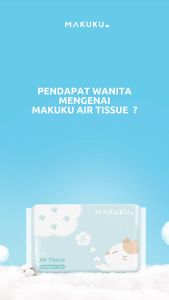 MAKUKU TISU WAJAH MELEMBAPKAN KULIT TISU FACIAL TISSUE BAYI PEMBERSIH GANTI POPOK FLU BATUK