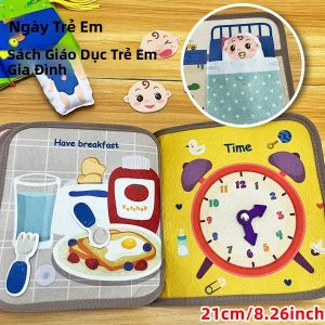 Sách Vải Tương Tác Tiếng Anh Cho Trẻ Sơ Sinh Giáo Dục Sớm Đồ Chơi Học Tập Mềm Mại Cho Trẻ Em